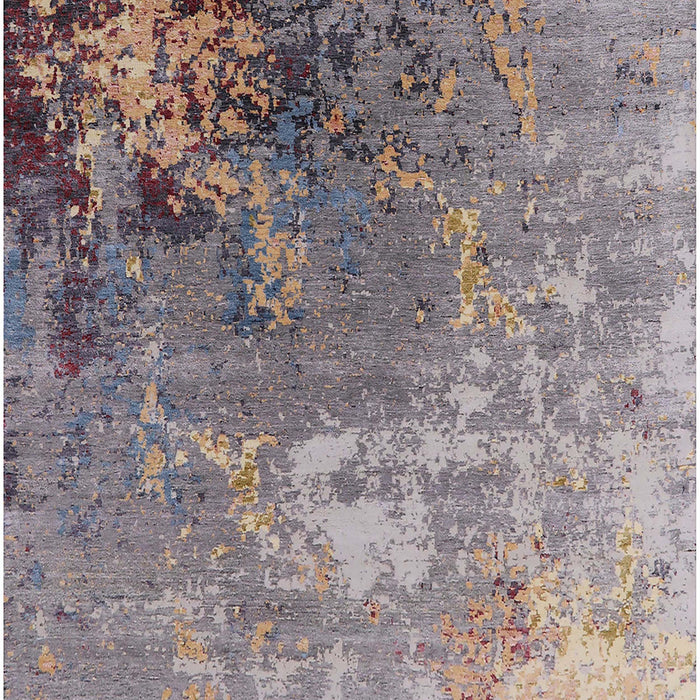 Mid-Century Modern Khaki Rose Pink Oriental Rug, urb2534