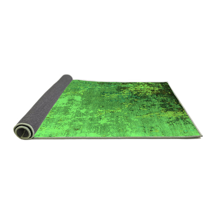 Sideview of Oriental Green Industrial Rug, urb2534grn