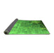 Sideview of Oriental Green Industrial Rug, urb2534grn