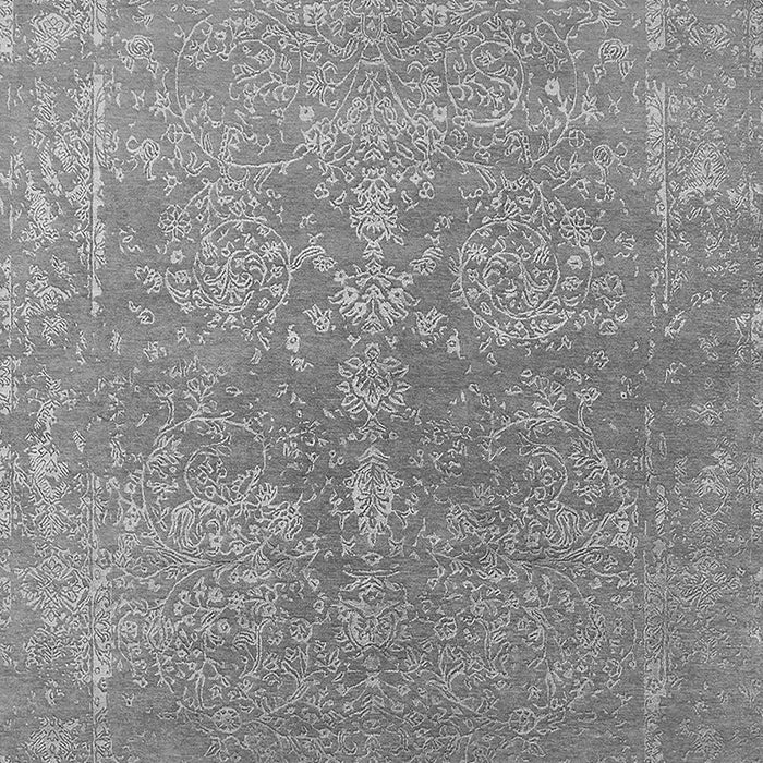 Machine Washable Oriental Gray Industrial Rug, wshurb2535gry