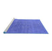 Sideview of Machine Washable Oriental Blue Industrial Rug, wshurb2535blu