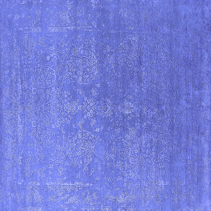 Square Oriental Blue Industrial Rug, urb2535blu