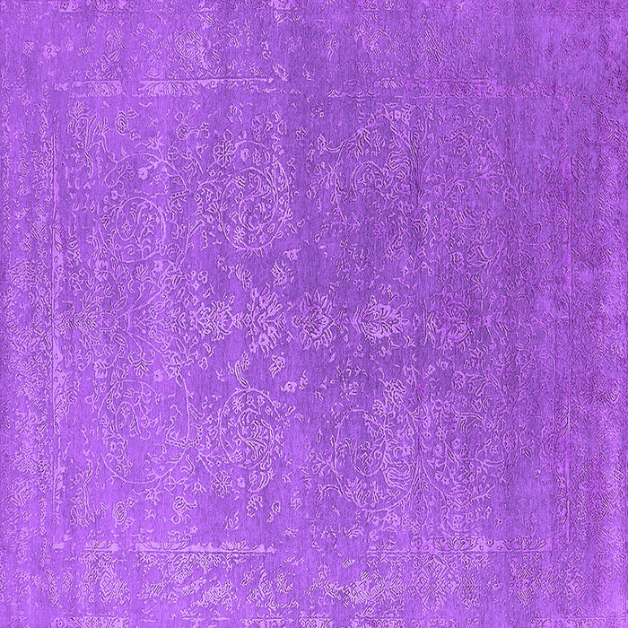 Square Machine Washable Oriental Purple Industrial Area Rugs, wshurb2535pur
