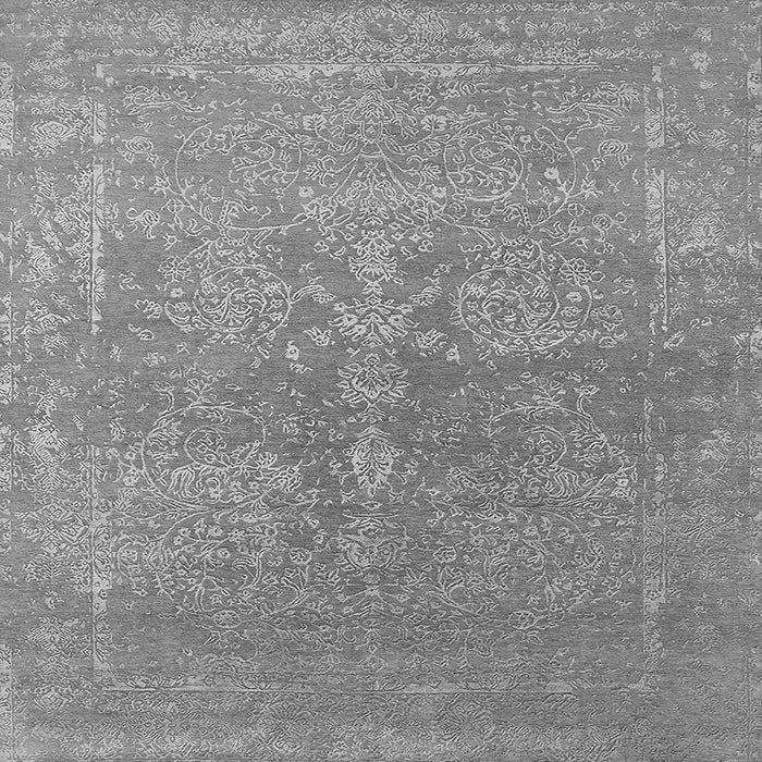 Square Oriental Gray Industrial Rug, urb2535gry
