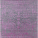 Square Mid-Century Modern Purple Oriental Rug, urb2535