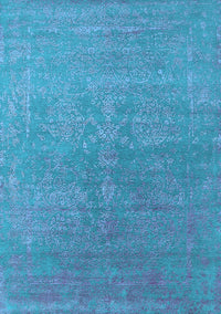 Oriental Light Blue Industrial Rug, urb2535lblu