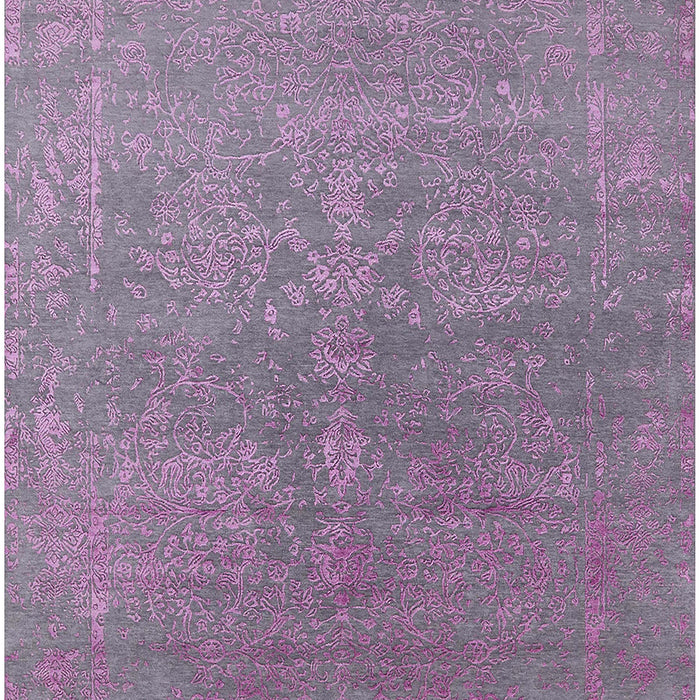 Mid-Century Modern Purple Oriental Rug, urb2535