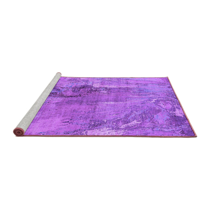 Sideview of Machine Washable Oriental Purple Industrial Area Rugs, wshurb2536pur