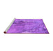 Sideview of Machine Washable Oriental Purple Industrial Area Rugs, wshurb2536pur