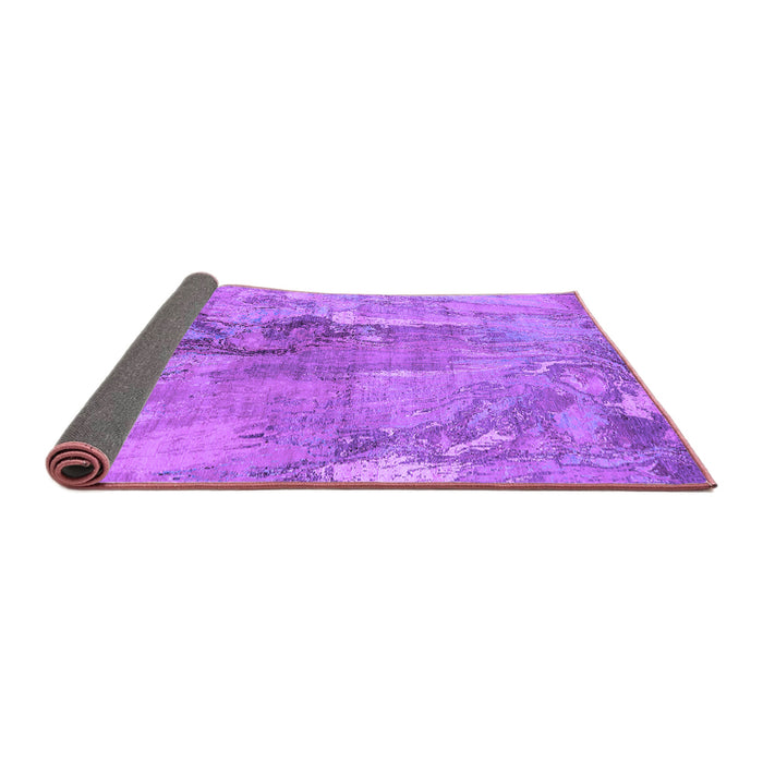 Sideview of Oriental Purple Industrial Rug, urb2536pur