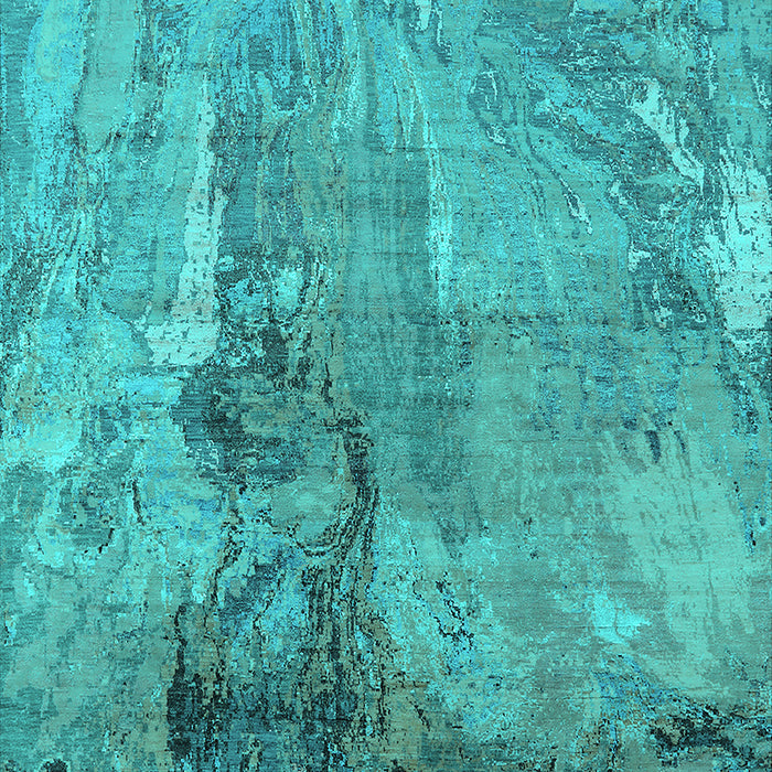 Oriental Turquoise Industrial Rug, urb2536turq