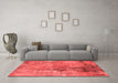 Industrial Red Washable Rugs