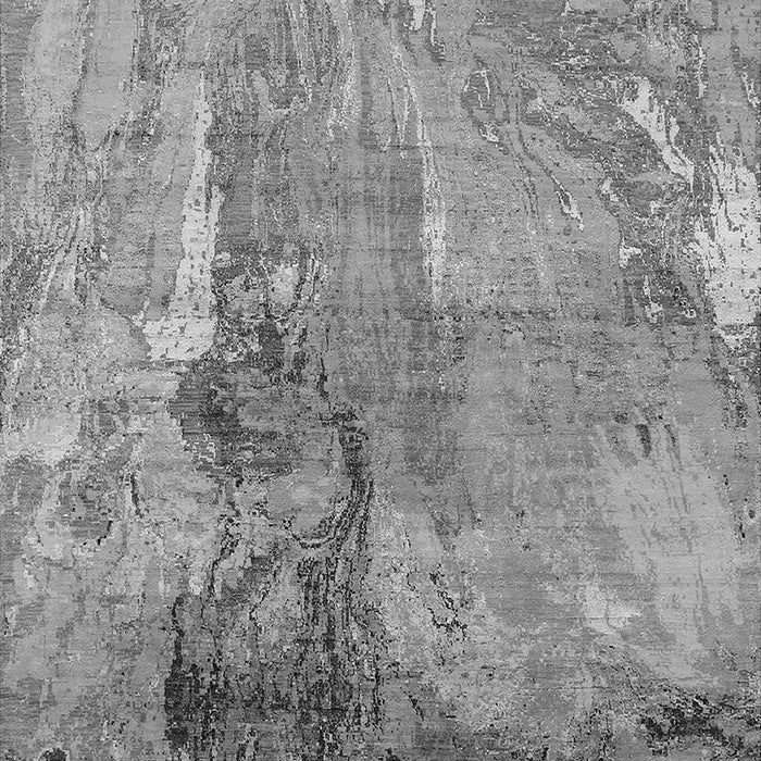 Machine Washable Oriental Gray Industrial Rug, wshurb2536gry