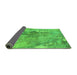 Sideview of Oriental Green Industrial Rug, urb2536grn