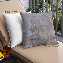 Front View of Mid-Century Modern Urban Square Viola Purple Throw Pillow, 18 inch by 18 inch, pwurb2536