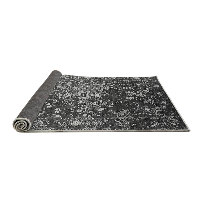 Sideview of Oriental Gray Industrial Rug, urb2537gry