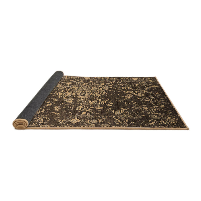 Sideview of Oriental Brown Industrial Rug, urb2537brn