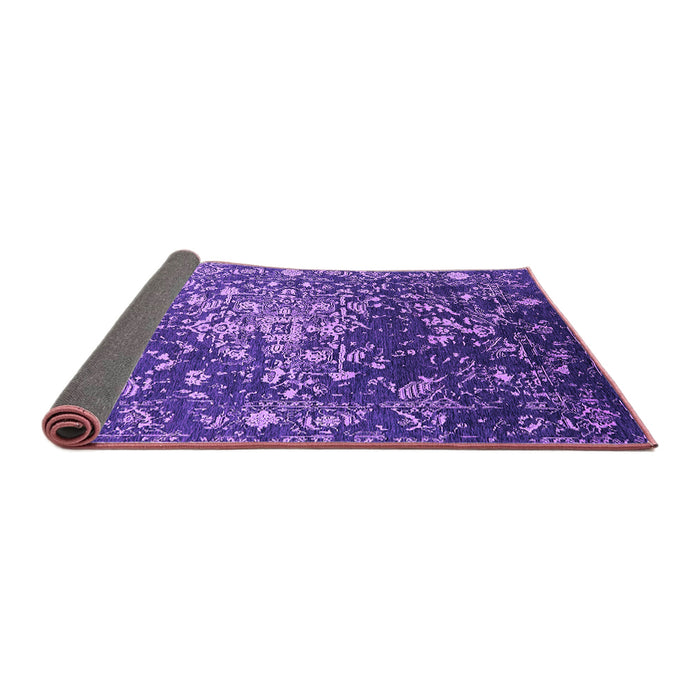 Sideview of Oriental Purple Industrial Rug, urb2537pur