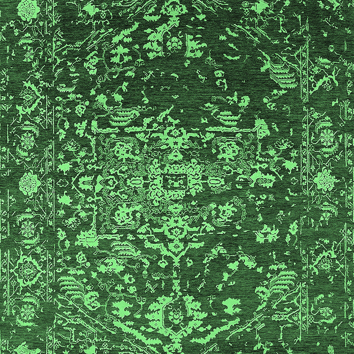 Oriental Emerald Green Industrial Rug, urb2537emgrn