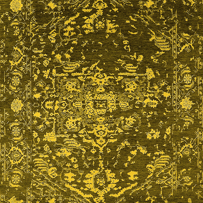 Oriental Yellow Industrial Rug, urb2537yw