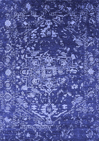 Oriental Blue Industrial Rug, urb2537blu