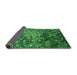 Sideview of Oriental Green Industrial Rug, urb2537grn