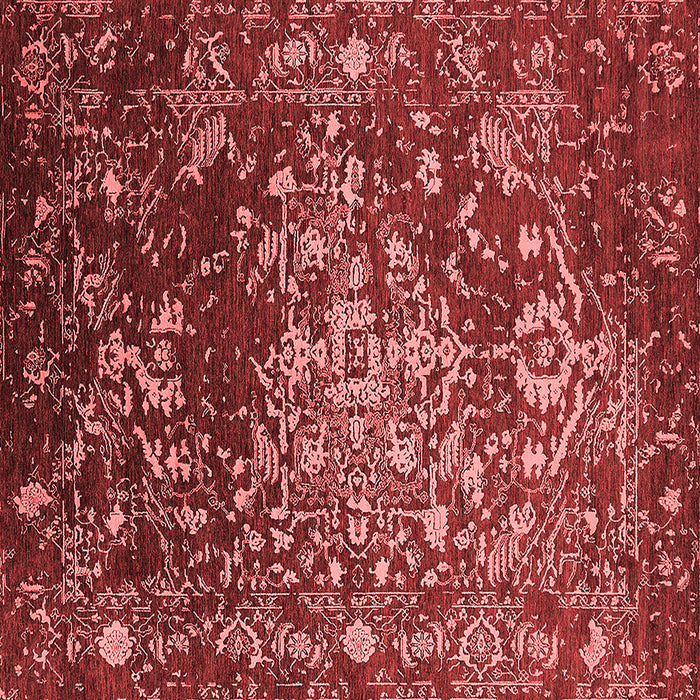 Machine Washable Oriental Red Industrial Rug, wshurb2537red