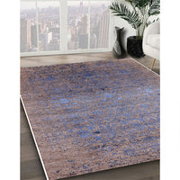 Mid-Century Modern Purple Oriental Rug, urb2538