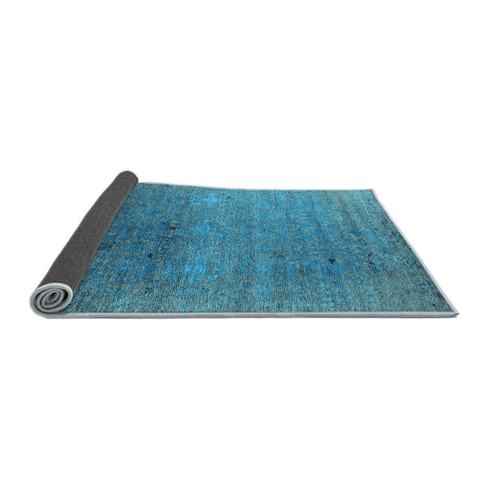 Sideview of Oriental Light Blue Industrial Rug, urb2538lblu