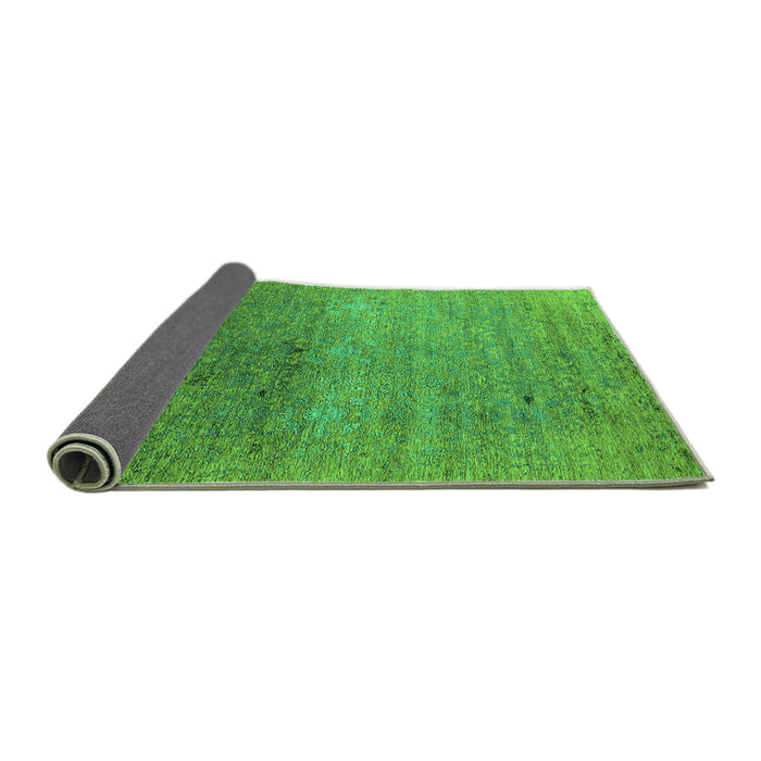 Sideview of Oriental Green Industrial Rug, urb2538grn