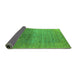 Sideview of Oriental Green Industrial Rug, urb2538grn