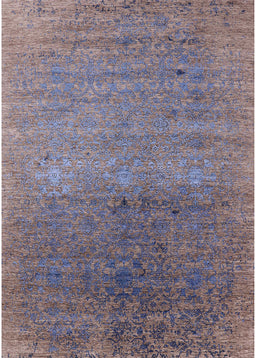 Machine Washable Industrial Modern Purple Rug, wshurb2538