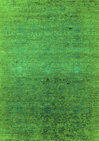 Oriental Green Industrial Rug, urb2538grn