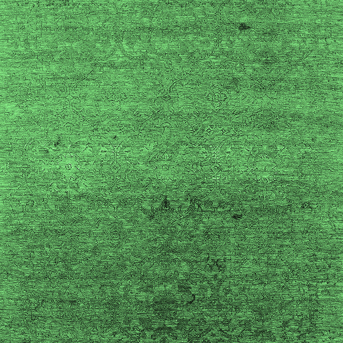 Machine Washable Oriental Emerald Green Industrial Area Rugs, wshurb2538emgrn