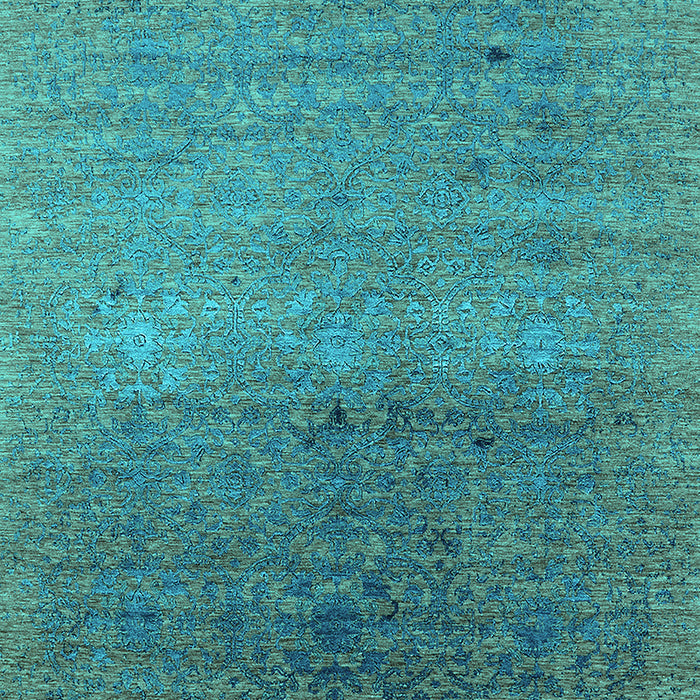 Oriental Turquoise Industrial Rug, urb2538turq
