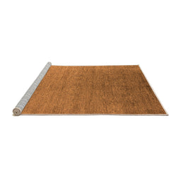 Sideview of Machine Washable Oriental Orange Industrial Area Rugs, wshurb2539org