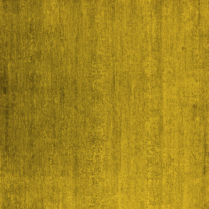 Square Machine Washable Oriental Yellow Industrial Rug, wshurb2539yw