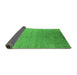 Sideview of Oriental Green Industrial Rug, urb2539grn