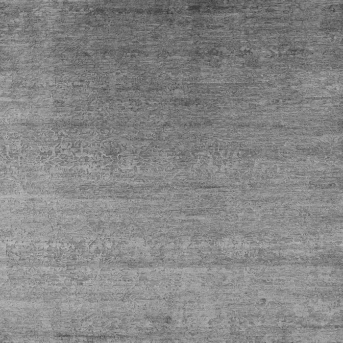 Square Machine Washable Oriental Gray Industrial Rug, wshurb2539gry