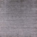 Square Machine Washable Industrial Modern Gray Rug, wshurb2539