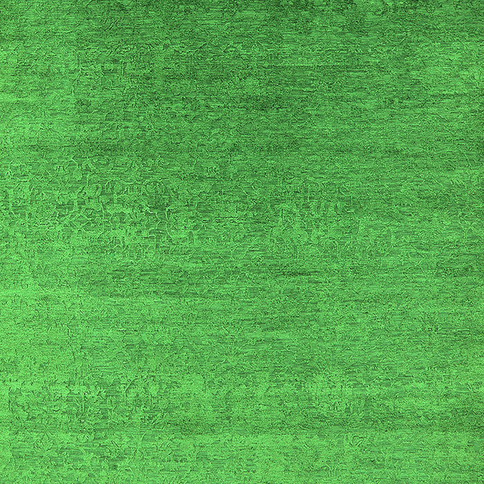 Machine Washable Oriental Green Industrial Area Rugs, wshurb2539grn