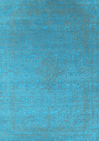 Oriental Light Blue Industrial Rug, urb2540lblu