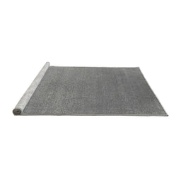 Sideview of Machine Washable Oriental Gray Industrial Rug, wshurb2540gry