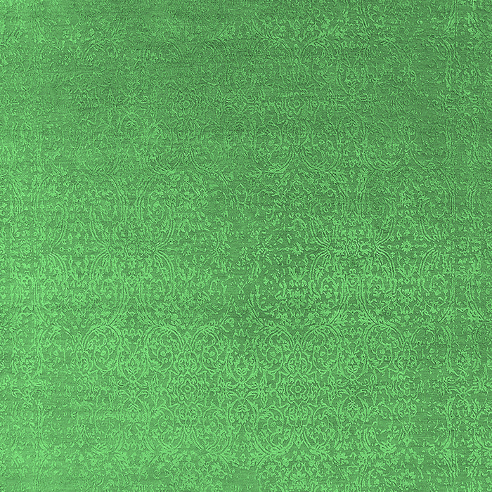 Machine Washable Oriental Emerald Green Industrial Area Rugs, wshurb2540emgrn