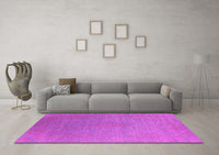 Machine Washable Oriental Pink Industrial Rug, wshurb2540pnk