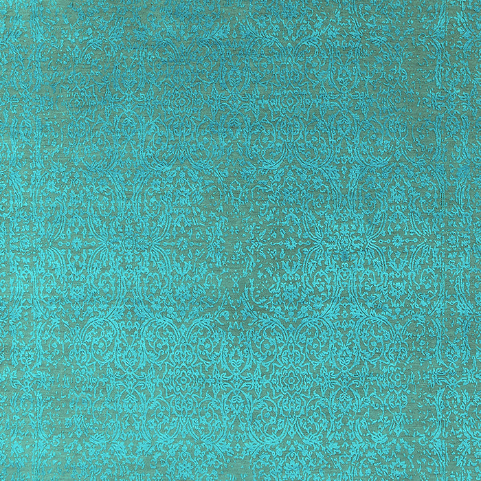 Machine Washable Oriental Turquoise Industrial Area Rugs, wshurb2540turq
