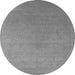 Round Oriental Gray Industrial Rug, urb2540gry