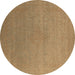 Round Oriental Brown Industrial Rug, urb2540brn