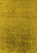 Oriental Yellow Industrial Rug, urb2541yw