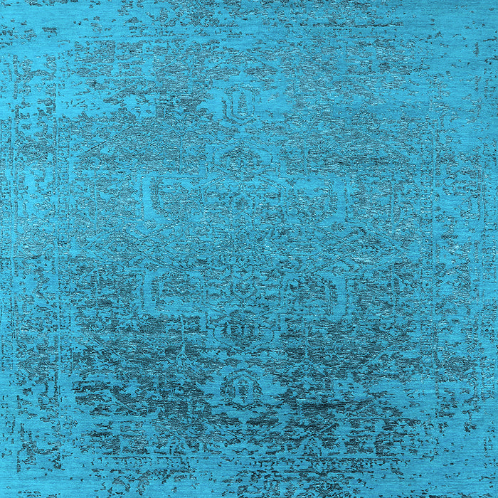Square Oriental Light Blue Industrial Rug, urb2541lblu